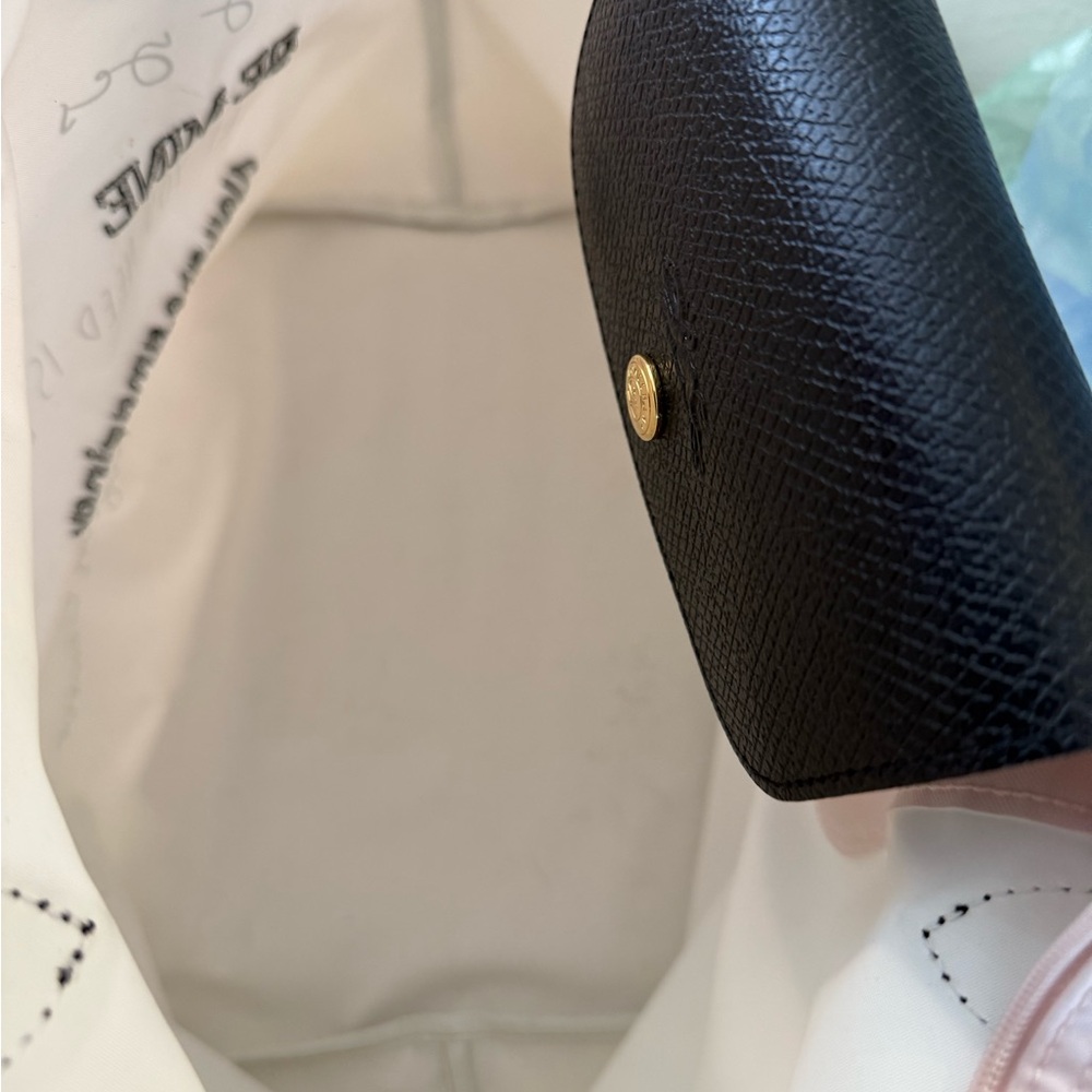 Longchamp Black and Pink Valentines Tote Bag - Picture 4 of 6